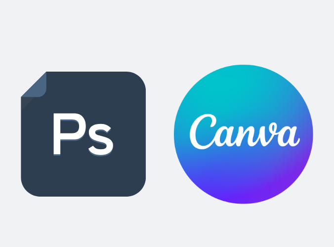 photoshop and canva icons